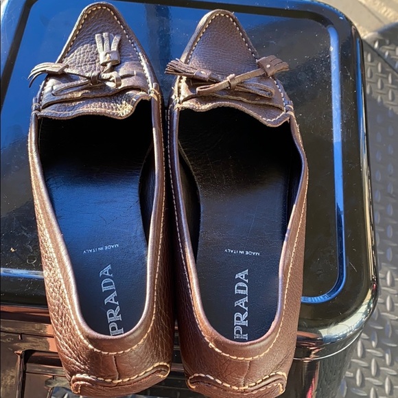 Prada Authentic Genuine Leather Brown size 40 - Picture 3 of 8